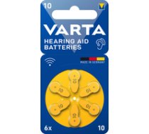 1x6 Varta Hearing Aid Batteries Type 10 24610101416 ( 24610101416 13244105 ) Baterija