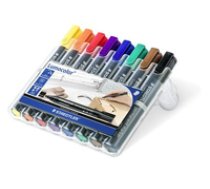 Staedtler Lumocolor Permanent-Marker Schwarz - Blau - Braun - Grun - Orange - Rot - Violett - Gelb (350 WP8) 4007817186268 ( 350 WP8 350 WP8 350 WP8 )