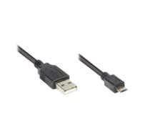 Good Connections - USB Anschlusskabel - USB 2.0 Typ A (M) - micro USB 2.0 Typ B (M) - 1.8 m - schwarz (2510-MB02) 4014619675128 ( 2510 MB02 93181 )