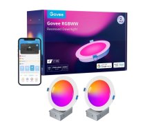 Govee B601B Smart LED Recessed Lights 2-Pack  Oprawa sufitowa LED  4 cale  RGBWW  Wi-Fi  Bluetooth ( B601B3C1 B601B3C1 ) apgaismes ķermenis
