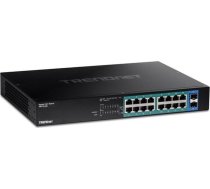 TRENDnet 18-Port Gigabit PoE+ Switch (240W) ( TPE TG182 TPE TG182 ) komutators