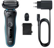 Braun Series 5 51-M1000s razor (black/turquoise) 4210201432593 ( 4210201432593 51-M1000S 604091 ) Vīriešu skuveklis
