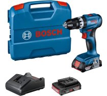 Bosch Cordless Impact Drill GSB 18V-45 Professional  18V (blue/black  2x Li-Ion battery 2.0Ah  in L-case) ( 06019K3302 06019K3302 )