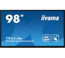 iiyama ProLite TE9812MIS-B3AG 98" Class (97.5" viewable) LED-backlit LCD display - 4K - for digital signage / interactive communication ( TE9812MIS B3AG TE9812MIS B3AG ) publiskie  komerciālie info ekrāni