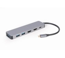 Gembird A-CM-COMBO3-03 USB Type-C 3-in-1 multi-port adapter (Hub + HDMI + PD) ( A CM COMBO3 03 A CM COMBO3 03 A CM COMBO3 03 ) adapteris