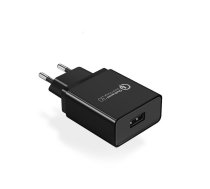 UGREEN USB-A QC 3.0 18W Wall Charger-EU Black ( 6957303872732 6957303872732 70273 UGR621BLK UGREE 70273 ) iekārtas lādētājs