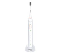 Shona Pro Elektriskā IPX7 Ultraskaņas zobu birste ar 5 režīmi / 3 ātrumi + ceļojuma maks (2 uzgaļi iekļauti) Balta ( SHO SONPRO WH 3C46-1888D Sonic PRO White ) mutes higiēnai