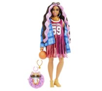 Doll Barbie Extra Sports dress / Black and pink hair ( HDJ46 HDJ46 ) bērnu rotaļlieta