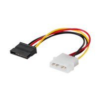 SAVIO Power cable MOLEX 4 pin (M) - SATA 15 pin (F) 0 18m AK-10 ( AK 10 AK 10 AK 10 ) kabelis datoram