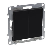 Legrand SUNO Lacznik schodowy podwojny czarny 10AX 250V zaciski automatyczne 721408 ( 721408 )
