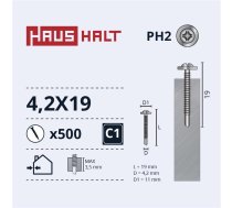 SELF SCREW 4 2X19 MET/MET+DRILL ZN (500) HH000051381079 (2000513810798) ( JOINEDIT61238232 )