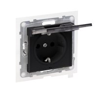 Legrand SUNO - SCHUKO socket 2P+Z- 16 A - 250 V~ - with shutter IP44 - automatic terminals Black - Legrand 721423 himp ( 3414972045612 11636512 721423 )