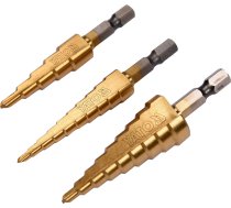 YATO 3PCS STEP DRILLS YT-44731 5906083054082 ( YT 44731 YT 44731 YT 44731 )