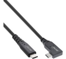 USB4 Kabel - USB-C einseitig gewinkelt - PD 240W 8K60Hz - TPE schwarz - 0 5m ( 35916I 35916I 35916I ) adapteris