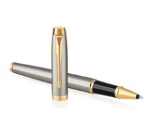 PARKER Tintenroller IM Brushed Metal G.C. Strichstarke: F  Strichfarbe: schwarz  hochwertiges Metall - 1 Stuck (1931663) 3501179316635 ( 1931663 1931663 1931663 )