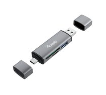 Equip Kartenleser USB 3.0+USB-C fur SD/MicroSD ( 245460 245460 245460 ) karšu lasītājs