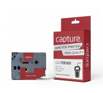 Capture 9mm x 8m White on Black Tape 5715063042397 ( CA TZE325 9mm x 8m White on Black Tape )