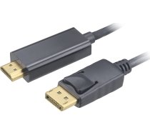 Kabel Akasa DisplayPort - HDMI 1.8m czarny (AK-CBDP20-18BK) AK-CBDP20-18BK (4710614538566) ( JOINEDIT36498453 ) kabelis video  audio