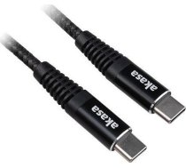 Akasa USB Typ C zu USB Typ C 100W PD Ladekabel - schwarz ( AK CBUB54 10BK AK CBUB54 10BK ) kabelis video  audio