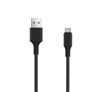 Setty cable USB - USB-C 1 0 m 2A black NEW ( GSM109587 GSM109587 GSM109587 ) USB kabelis