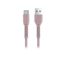 Maxlife MXUC-04 cable USB - USB-C 1 0 m 3A pink ( OEM0100850 OEM0100850 OEM0100850 ) USB kabelis