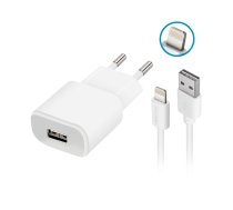 Forever TC-01 charger 1x USB 1A white + Lightning cable ( GSM032677 ) iekārtas lādētājs
