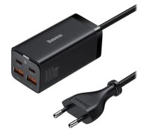 Baseus GaN3 Pro 2xUSB-C + 2xUSB wall charger  100W (black) ( 6953156209053 6953156209053 CCGP000101 ) iekārtas lādētājs