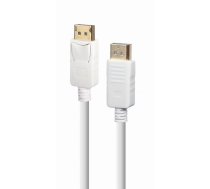Gembird CC-DP2-6-W DisplayPort cable 1.8m white ( CC DP2 6 W CC DP2 6 W ) kabelis video  audio