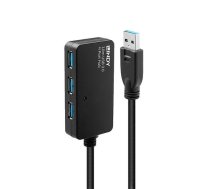 Lindy 10m USB 3.0 Active Extension Pro Hub 4002888431590 43159 (4002888431590) ( JOINEDIT55329340 ) USB centrmezgli