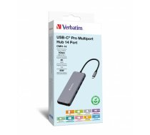 Verbatim USB-C Pro Multiport Hub 14 Port CMH-14 0023942321545 32154 (0023942321545) ( JOINEDIT60913446 ) USB centrmezgli