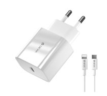 Devia Smart PD 20W USB-C Tīkla Lādētājs + Lightning - USB-C Vads RLC-318B (6938595383847) ( JOINEDIT60355732 ) iekārtas lādētājs