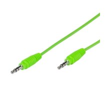 Vivanco cable 3.5mm - 3.5mm 1m  green (35813) 4008928358131 35813 (4008928358131) ( JOINEDIT49737907 ) USB kabelis