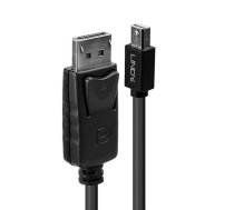 Lindy 2m Mini DisplayPort Male to DisplayPort Male  Black 4002888416467 41646 (4002888416467) ( JOINEDIT55328961 ) kabelis video  audio