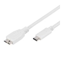 Vivanco USB type-C  1m USB cable USB 3.2 Gen 1 (3.1 Gen 1) USB C Micro-USB B White 4008928452754 45275 (4008928452754) ( JOINEDIT49705745 ) USB kabelis