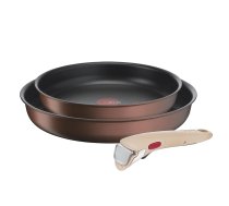 TEFAL Frypan set L7609053 Ingenio Eco Respect Frying  Diameter 24/28 cm  Suitable for induction hob  Removable handle  Brown ( L7609053 L7609053 ) Pannas un katli