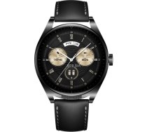 Huawei Watch Buds - 47 mm - Edelstahl - intelligente Uhr mit Riemen - Leder - Handgelenkgrose: 140-210 mm - Anzeige 3.6 cm (1.43") - Bluetoo ( 55029576 55029576 55029576 )