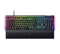 Razer BlackWidow V4 Mechanical Gaming Keyboard Green Switch US Layout Wired Black ( RZ03 04690100 R3M1 ) klaviatūra