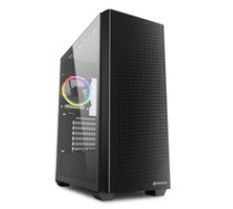 Sharkoon Gehause VS9 RGB ATX 1xGlas schwarz ( 4044951039111 ) Datora korpuss