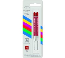 1x2 Parker Quinkflow Basic Ballpoint Pen Refill M red ( 2166545 2166545 2166545 )