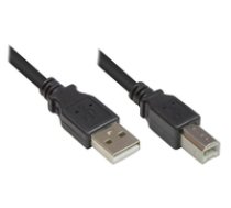 Good Connections USB2.0 Kabel A-B schw. 0 5m ( 2510 05OFS ) USB kabelis