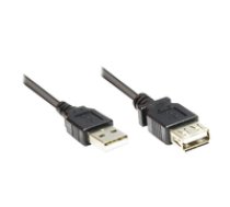 Good Connections USB2.0 Verlangerung A-St.-A-Bu. schw. 0 3m ( 2511 OF03S ) USB kabelis
