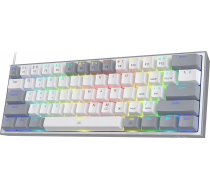 Redragon K617 Fizz Red switch keyboard (K617WG-RGB) ( 6950376706799 K617-RGB white gray K617WG-RGB ) klaviatūra