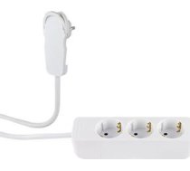 REV Multiple Socket Outlet 3-fold 2m white ( 0012316114 WS 0012316114 WS ) elektrības pagarinātājs