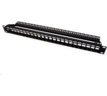 Roline ROLINE 19Zoll Keystone Patchpanel 24Port Cat6 screenedblack without module - 26.11.0360 26.11.0360 (7611990173983) ( JOINEDIT58560339 ) tīkla kabelis