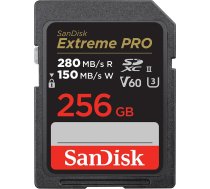 SanDisk Extreme PRO 256GB V60 UHS-II SD cards  280/150MB/s V60 C10 UHS-II  EAN: 619659202149 ( SDSDXEP 256G GN4IN SDSDXEP 256G GN4IN ) atmiņas karte