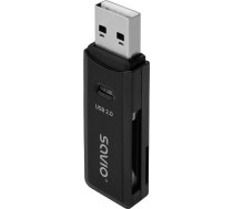 Savio Reader SD Card Reader  USB 2.0  480 Mbps  AK-63 ( 5901986048145 SAVAK 63 ) karšu lasītājs