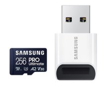 Samsung MicroSD Card with Card Reader PRO Ultimate 256 GB  microSDXC Memory Card  Flash memory class U3  V30  A2 ( MB MY256SB/WW MB MY256SB/WW ) atmiņas karte