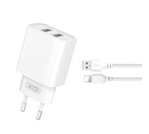 XO wall charger CE02C 2x USB 2 1A white + USB-C cable CE02C (6920680808304) ( JOINEDIT65284379 )