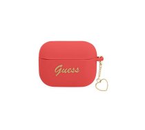 Guess case for Airpods Pro GUAPLSCHSR red Silicone Heart Charm ( GUAPLSCHSR 106263-uniw 3666339039103 brak GUE002012-0 ) austiņas