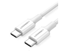 USB kabelis Ugreen US264 USB-C to USB-C 3A 1.0m balts 6957303865185 (6957303865185) ( JOINEDIT57832080 ) USB kabelis